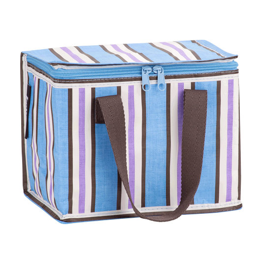 KOLLAB LUNCH BAG - Choc Blue Stripe
