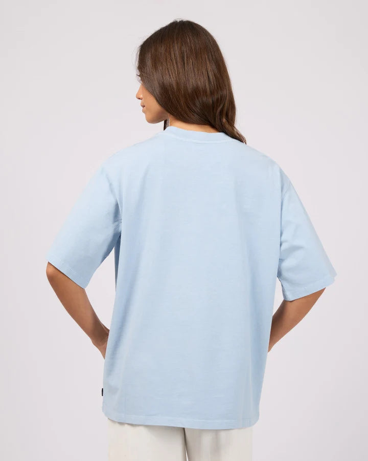 SILENT THEORY Fundamental Oversized Tee - Light Blue