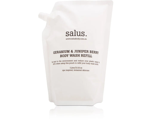 SALUS Geranium & Juniper Body Wash Refill 1ltr