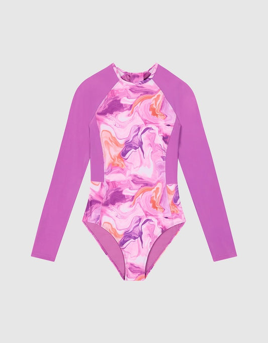 SEAFOLLY TEEN GIRL Electric Sunset Paddlesuit - Sunset