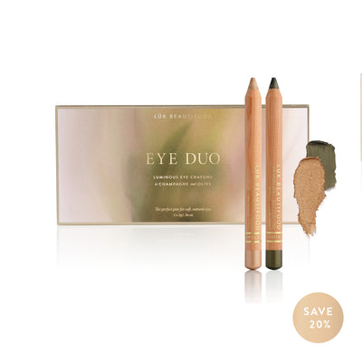 LUK BEAUTIFOOD Luminous Eye Duo Gift Set - Champagne & Olive