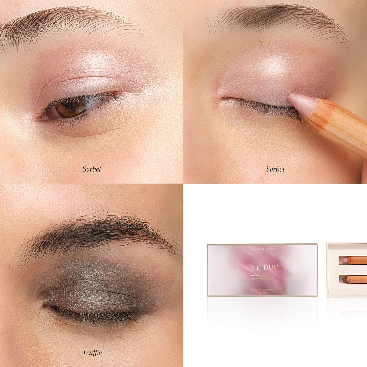 LUK BEAUTIFOOD Luminous Eye Duo Gift Set - Truffle & Sorbet