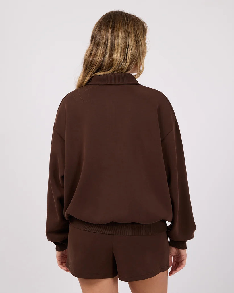 AAE ACTIVE Luxe Active 1/4 Zip - Brown