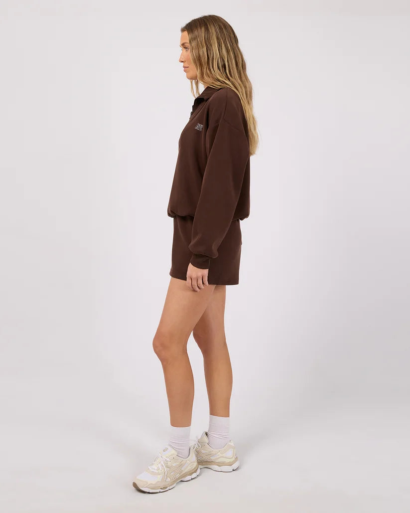 AAE ACTIVE Luxe Active 1/4 Zip - Brown