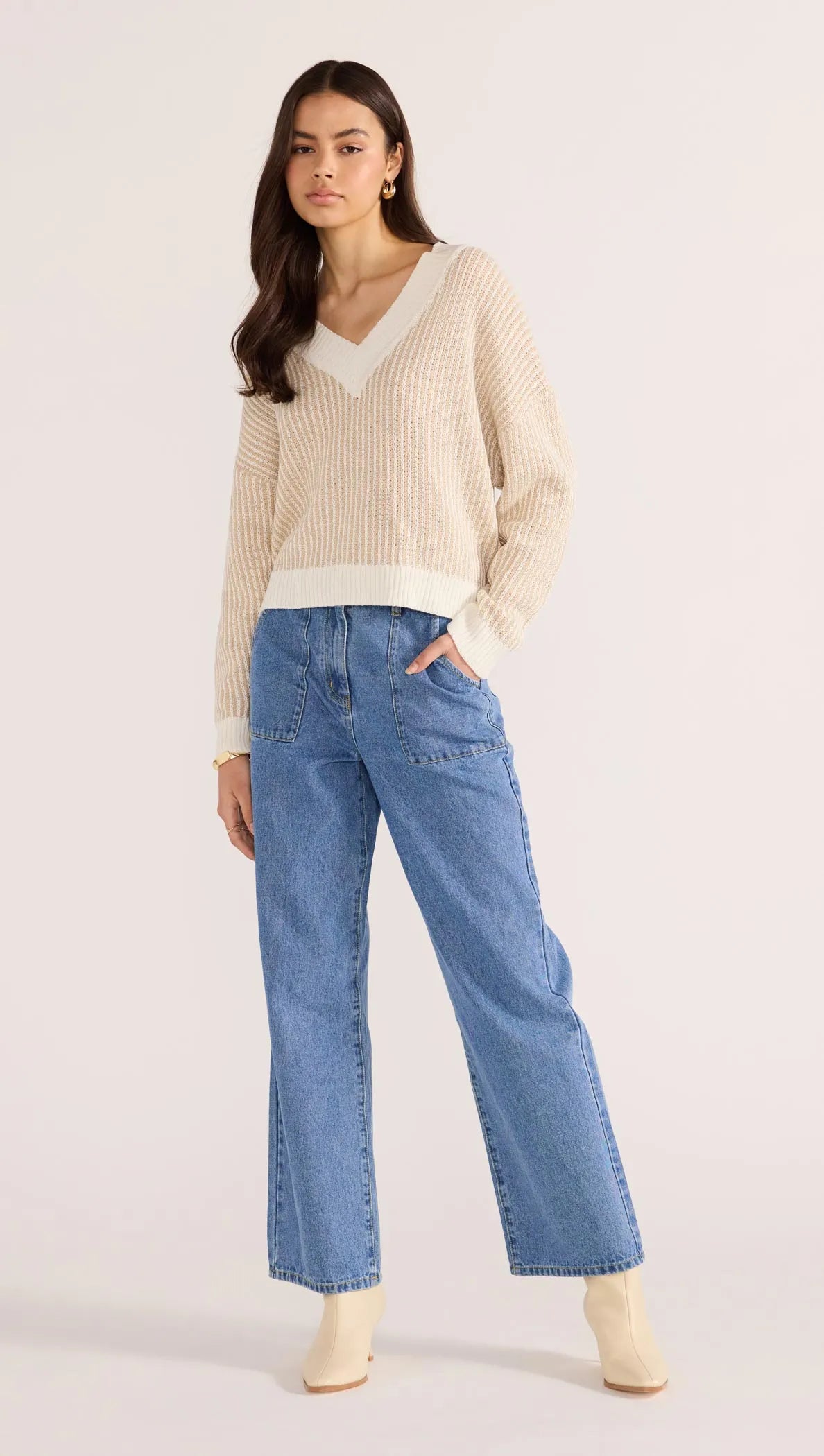 MINKPINK Megan V-Neck Sweater