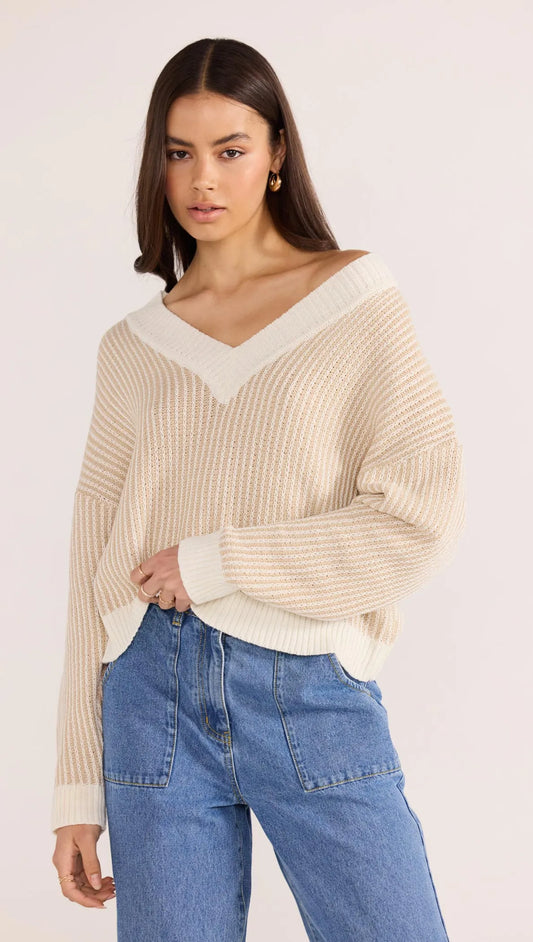 MINKPINK Megan V-Neck Sweater