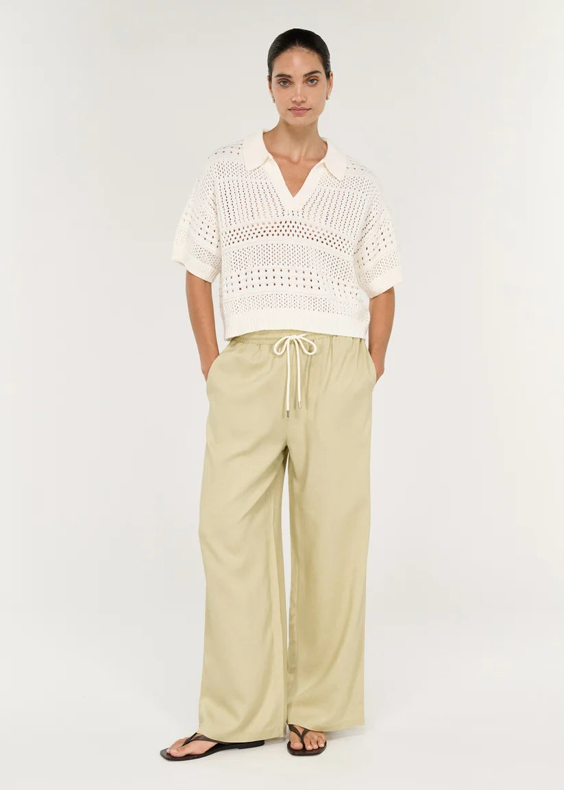 STAPLE THE LABEL Lunel Relaxed Pant - Wasabi