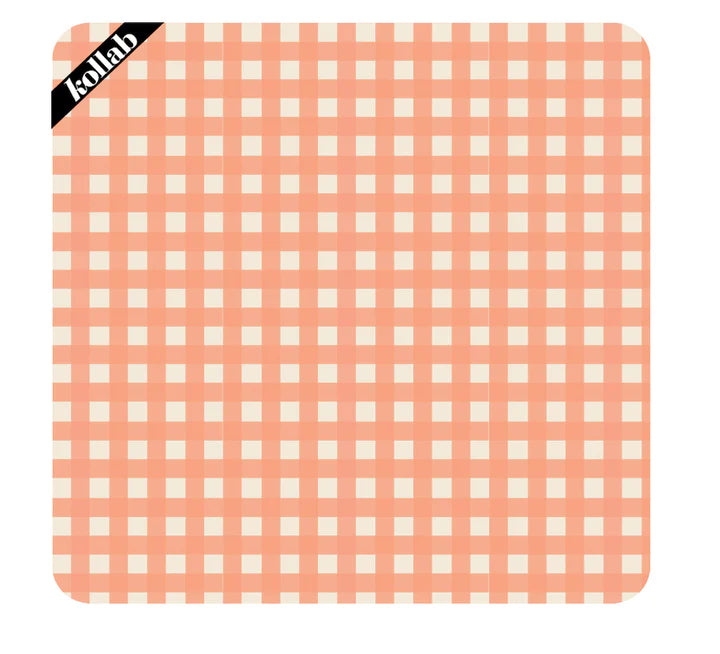 KOLLAB Picnic Mat - Apricot Check