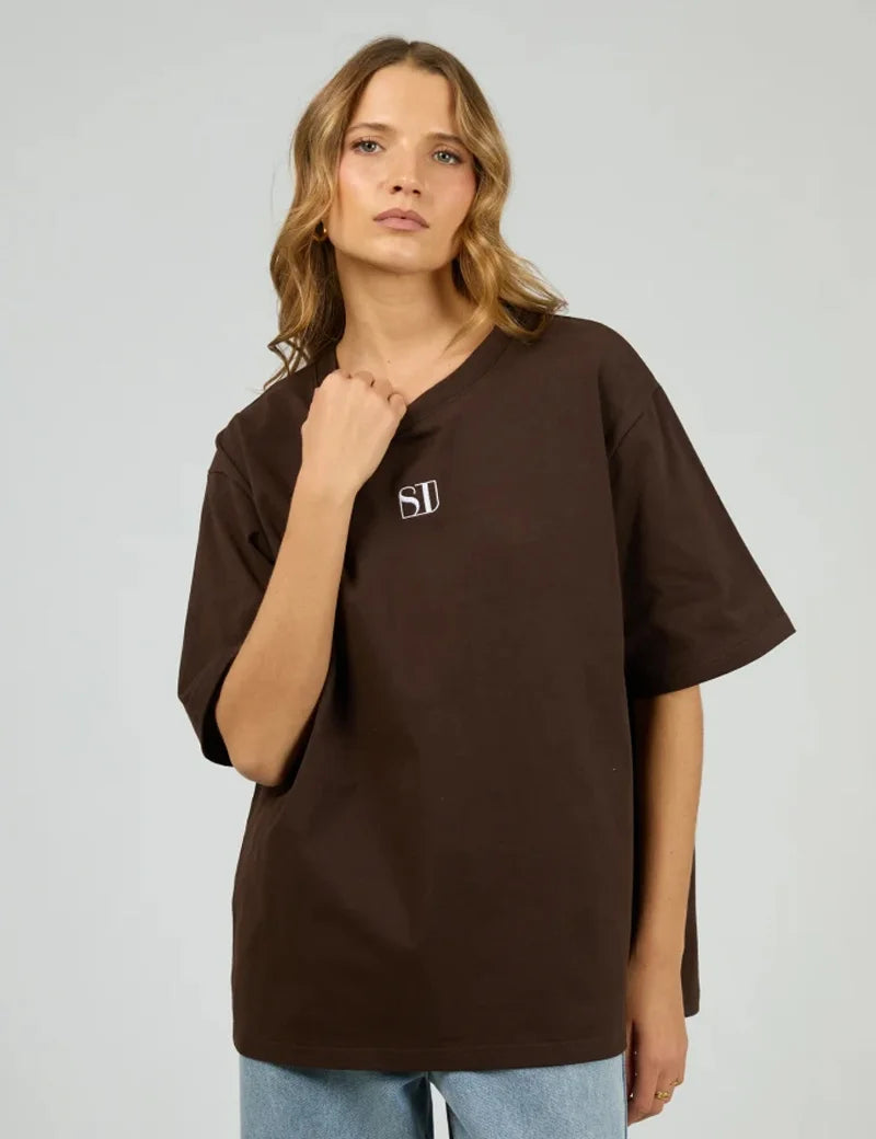 SILENT THEORY Silent Luxe Tee - Chocolate