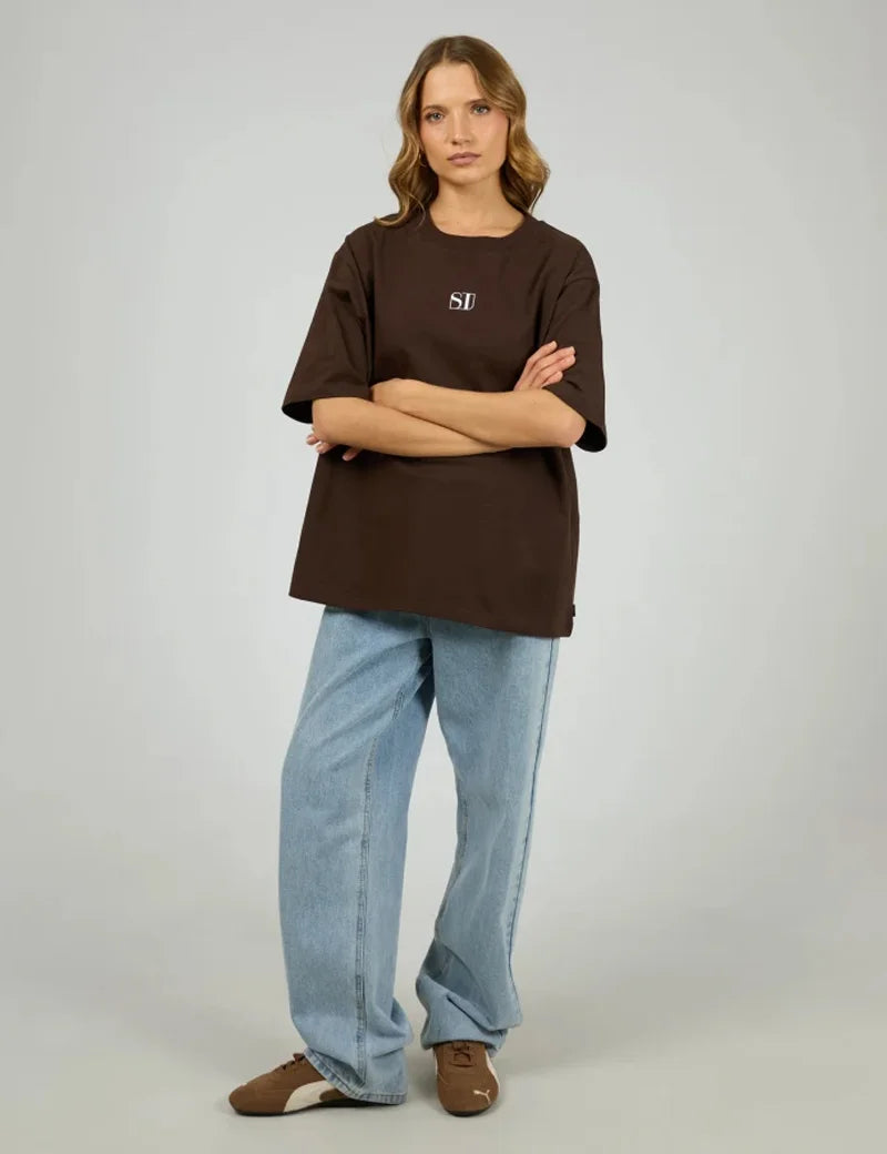SILENT THEORY Silent Luxe Tee - Chocolate