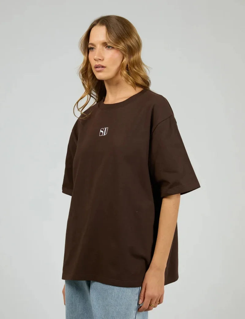 SILENT THEORY Silent Luxe Tee - Chocolate