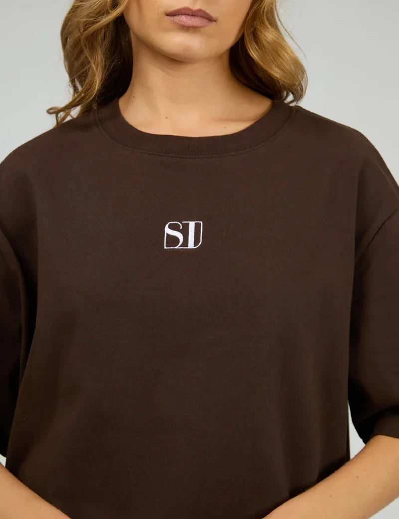 SILENT THEORY Silent Luxe Tee - Chocolate