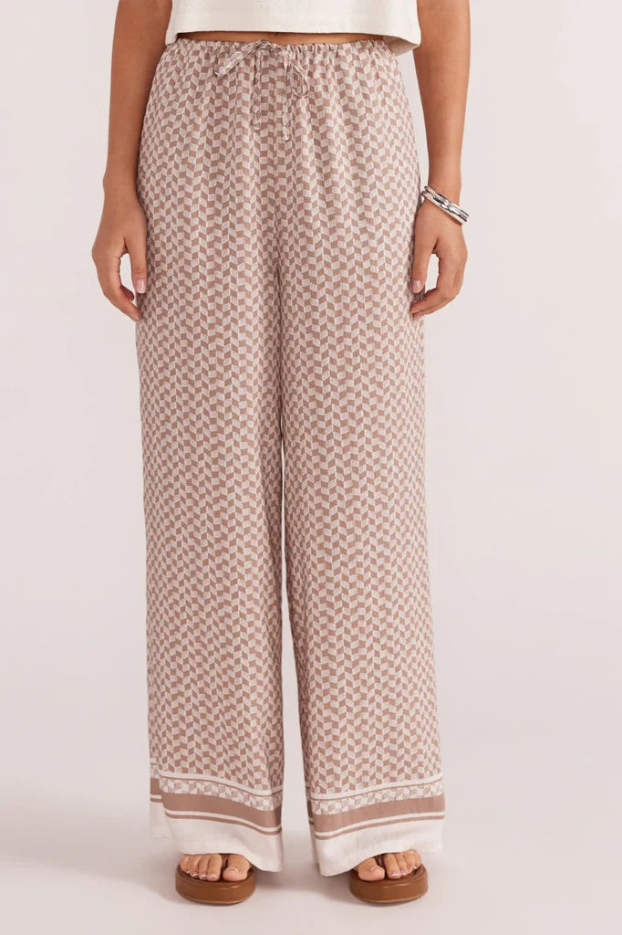 STAPLE THE LABEL Soleil Drawstring Pants - Beige