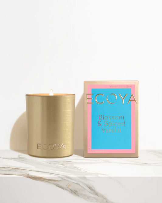 ECOYA HOLIDAY BLOSSOM & SPICED VANILLA GOLDIE CANDLE