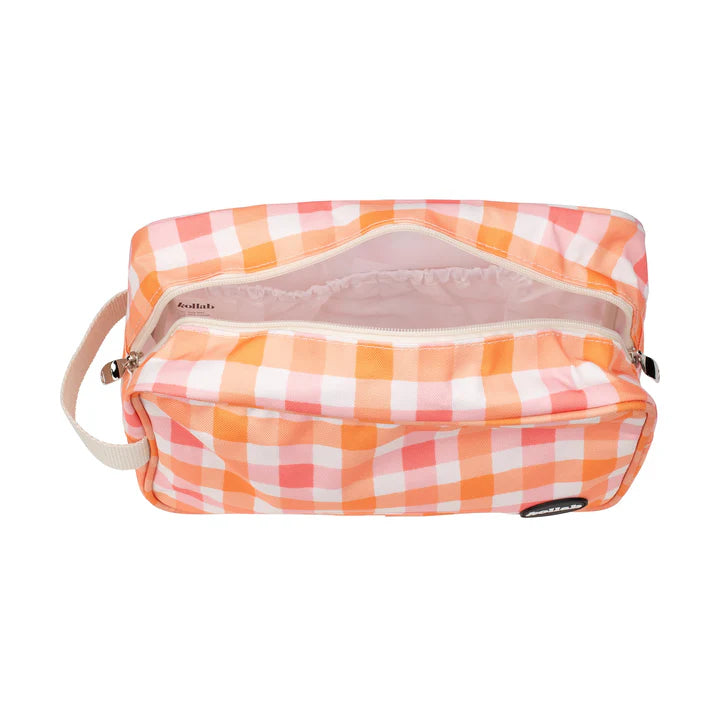 KOLLAB TRAVEL BAG - Watermelon Peach Check