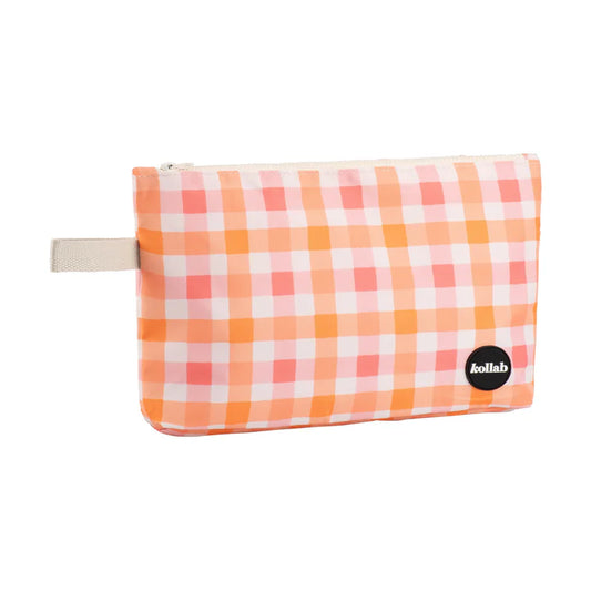 KOLLAB Wet Bag - Watermelon Peach Check