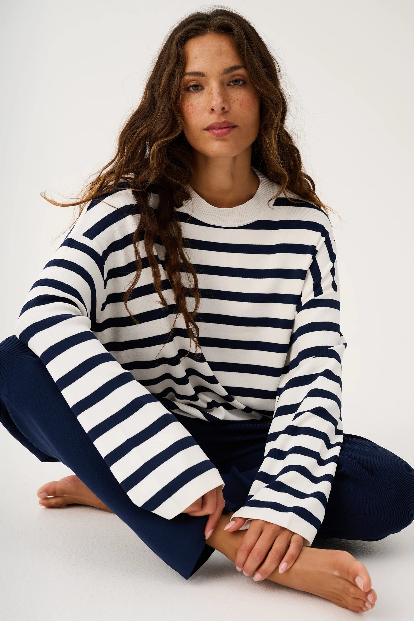 CARTEL & WILLOW Rae Knit - Navy Stripe