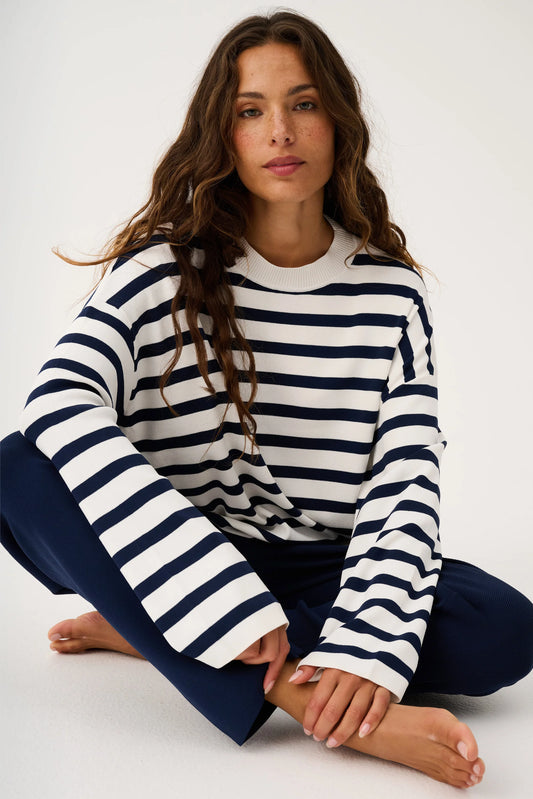 CARTEL & WILLOW Rae Knit - Navy Stripe