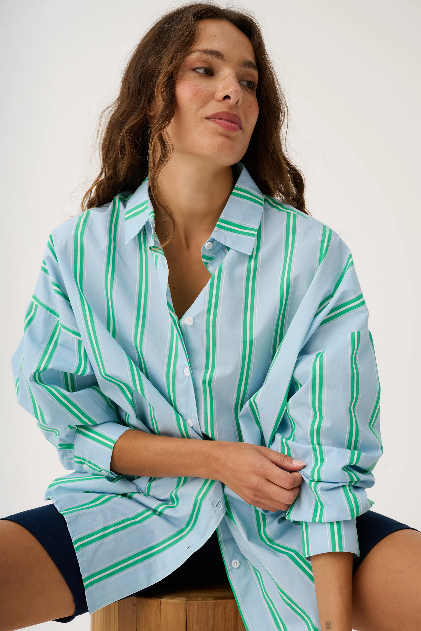 CARTEL & WILLOW Tammy Shirt - Bouy Stripe