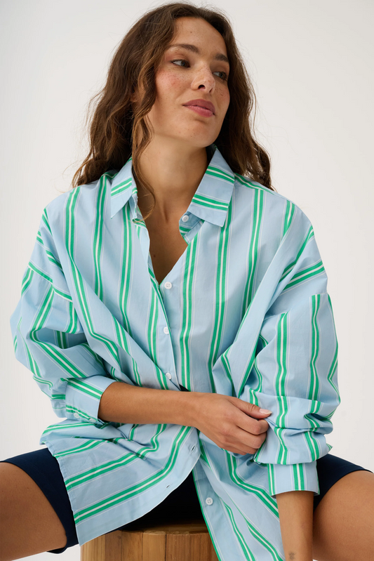 CARTEL & WILLOW Tammy Shirt - Bouy Stripe