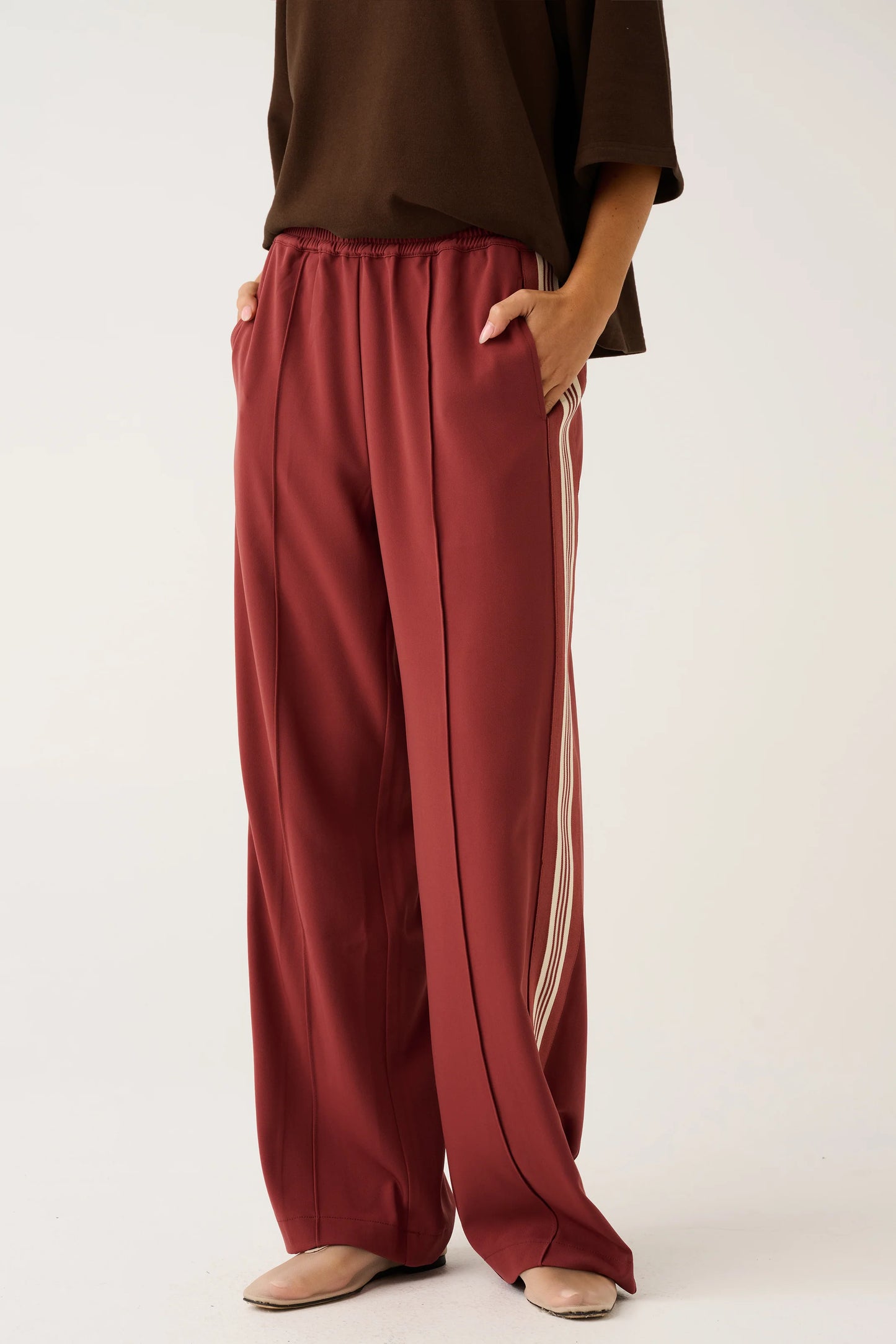 CARTEL & WILLOW Weston Pant - Mulberry