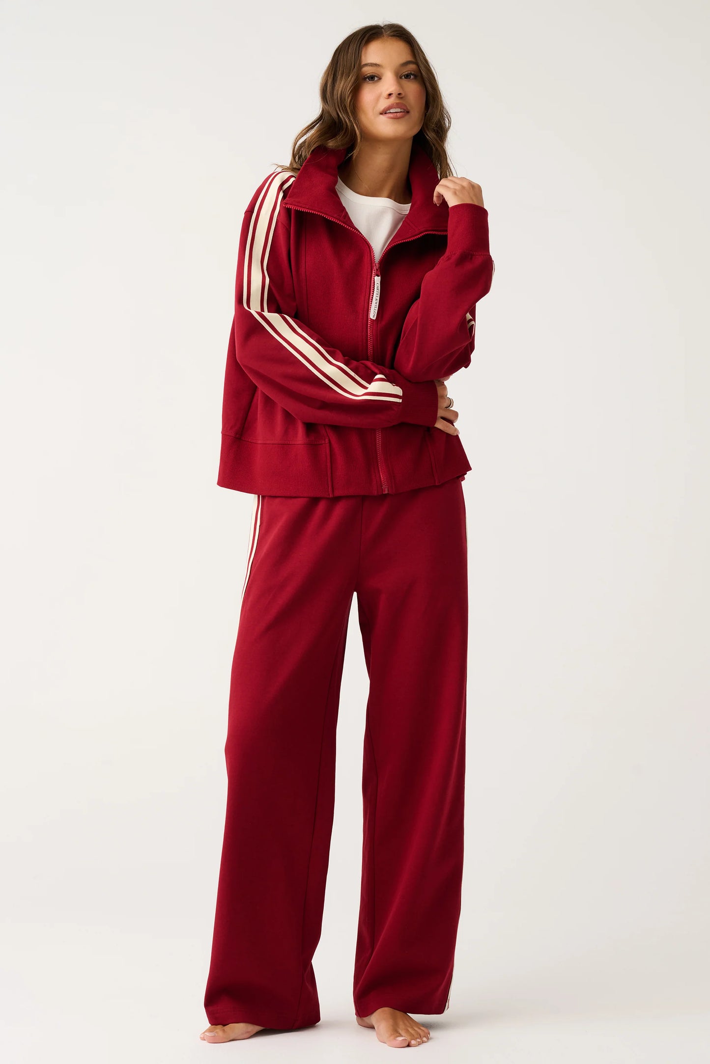 CARTEL & WILLOW Adeline Pant - Mulberry
