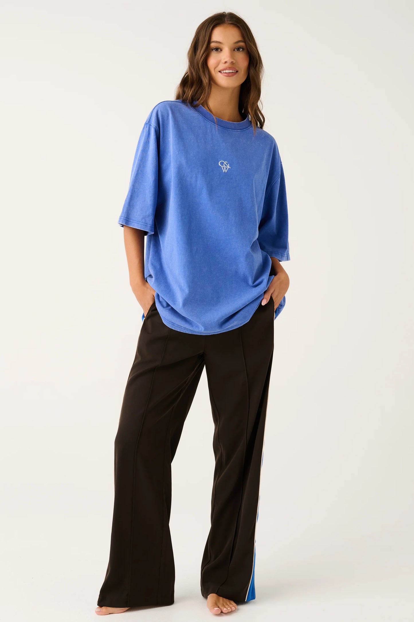 CARTEL & WILLOW Jeana Tee - Cobalt