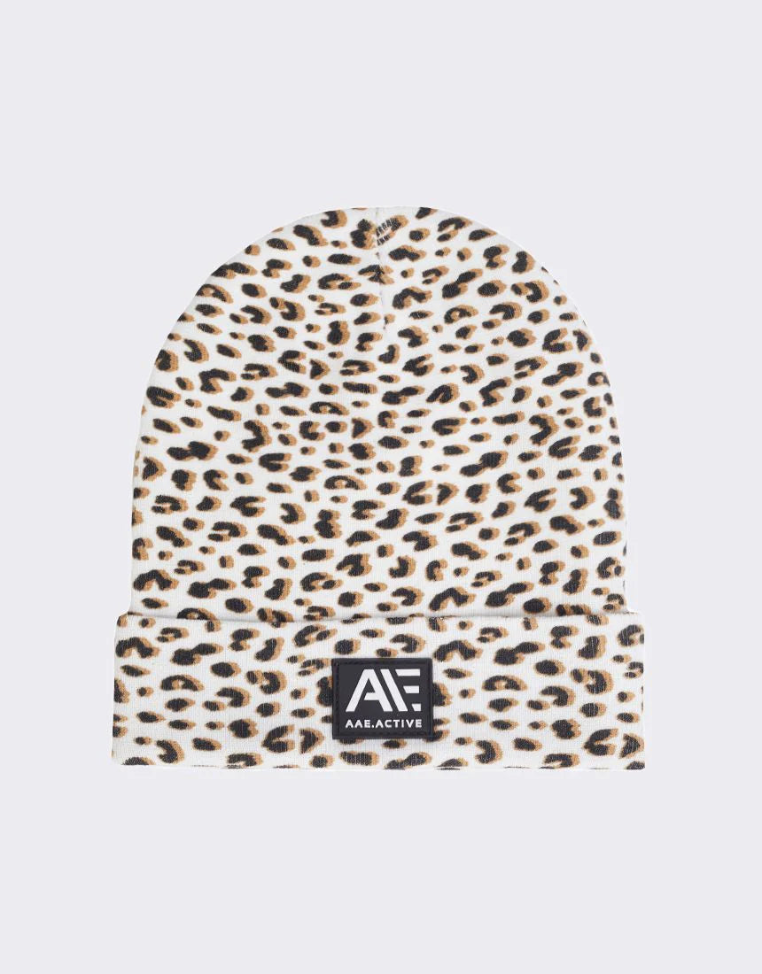 ALL ABOUT EVE SPORTS LUXE BEANIE - Khaki, Black, Leopard Print