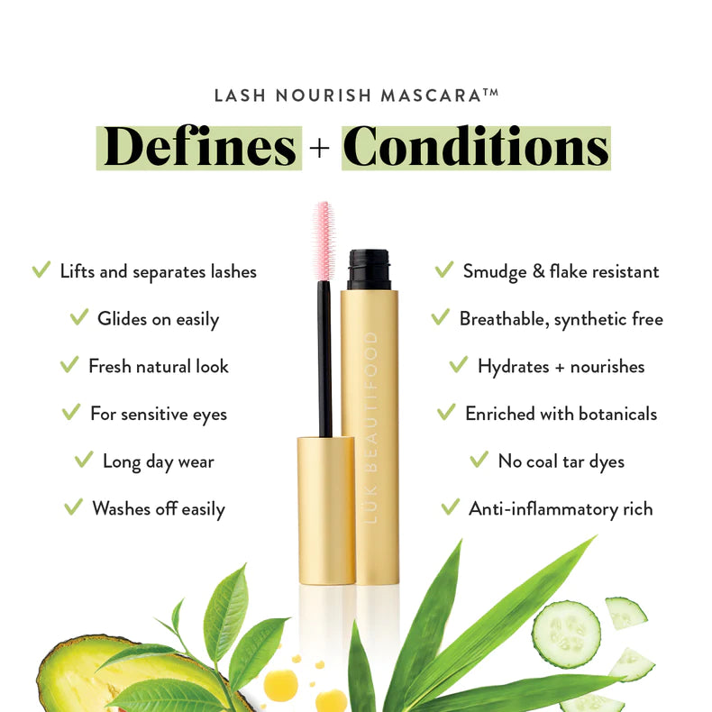 LUK BEAUTIFOOD - LASH NOURISH MASCARA - BLACK TEA