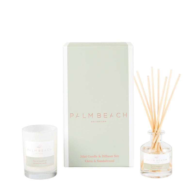 CLOVE & SANDALWOOD MINI CANDLE & DIFFUSER GIFT PACK