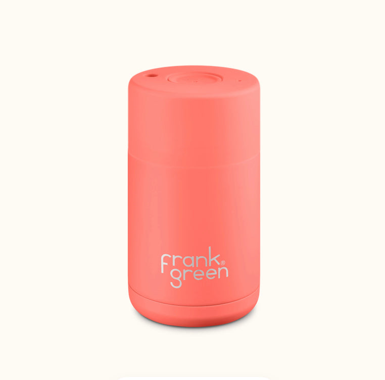 CERAMIC REUSABLE CUP - LIVING CORAL