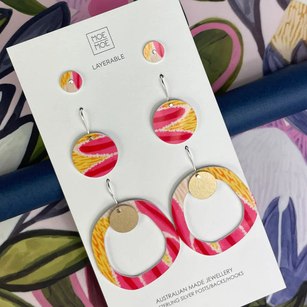 KIRSTEN KATZ FLORA CIRCLE PARTY PACK EARRINGS